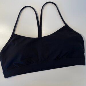 lululemon Flow Y Nulu Bra *Light Support A–C Cups (size: 12, black)